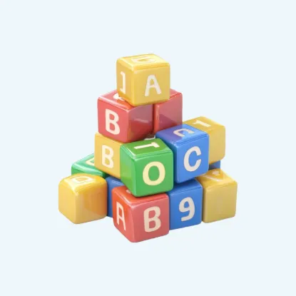 Picture of Alphabet and Number Building Blocks